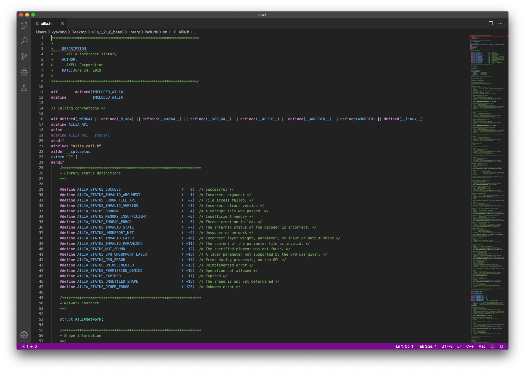 ailia SDK Tutorial (Predict API)