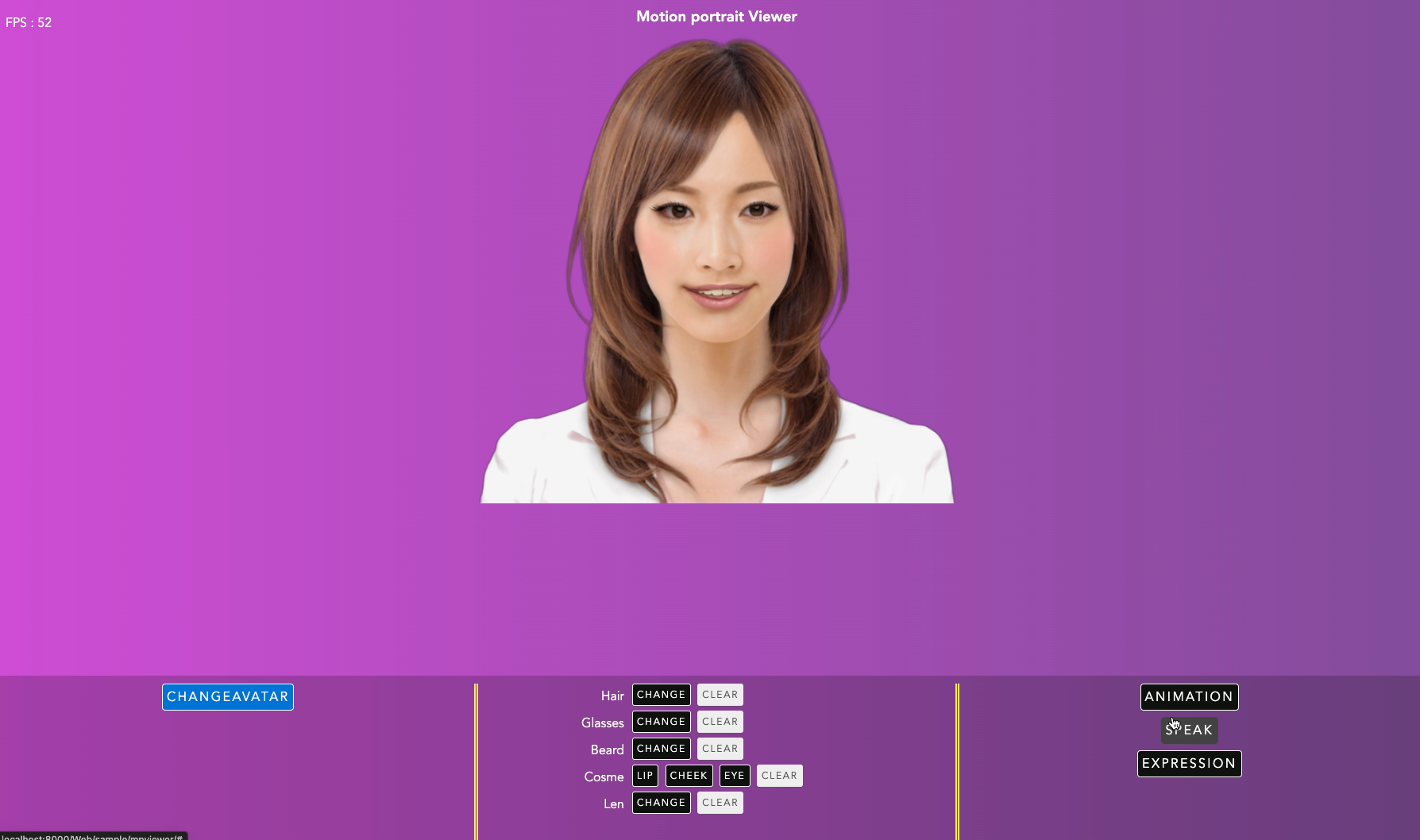 Motion Portrait: Avatar Solution Combined with LLM