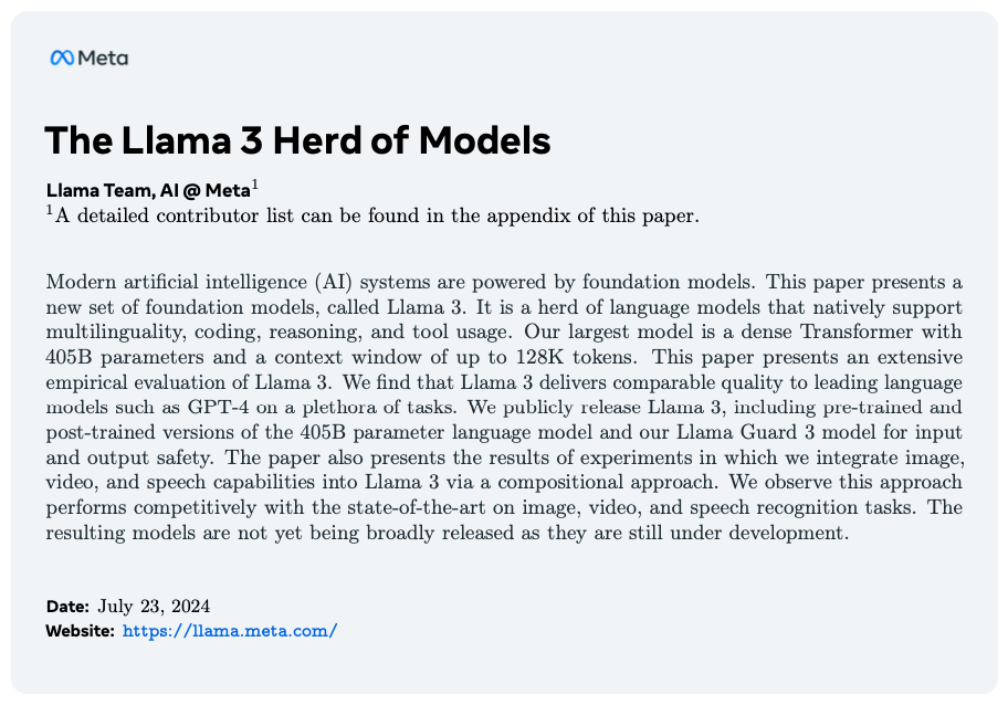 Takeaways From the Llama 3 Release Paper